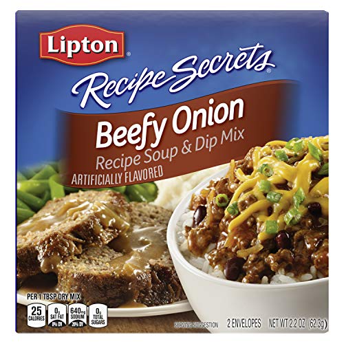 Lipton Recipe Secrets Soup and Dip Mix, Beefy Onion 2.2 oz (Pack of 12) von Lipton