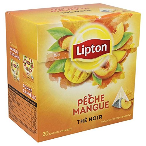 Lipton Tea Mango und Pfirsich - 20 Pyramiden (1 Box: 20 Pyramiden) von Lipton