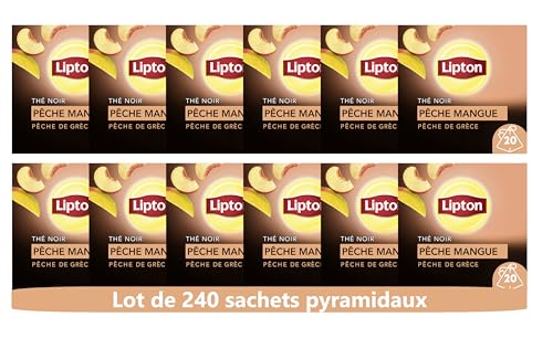 Lipton Tea Mango und Pfirsich - 20 Pyramiden (12 Boxen: 240 Pyramiden) von Lipton