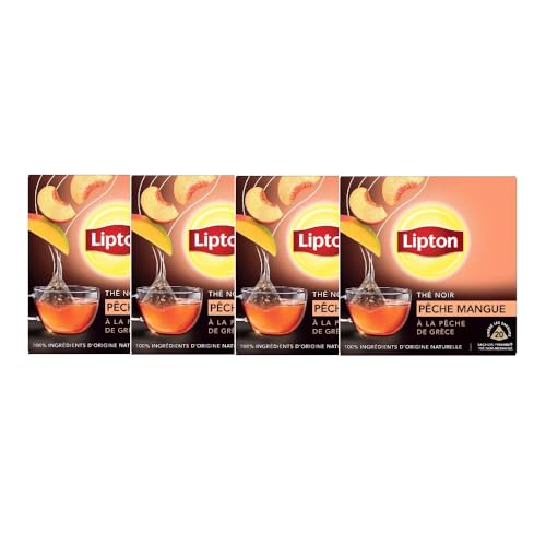 Lipton Tea Mango und Pfirsich - 20 Pyramiden (4 Box: 80 Pyramiden) von Lipton