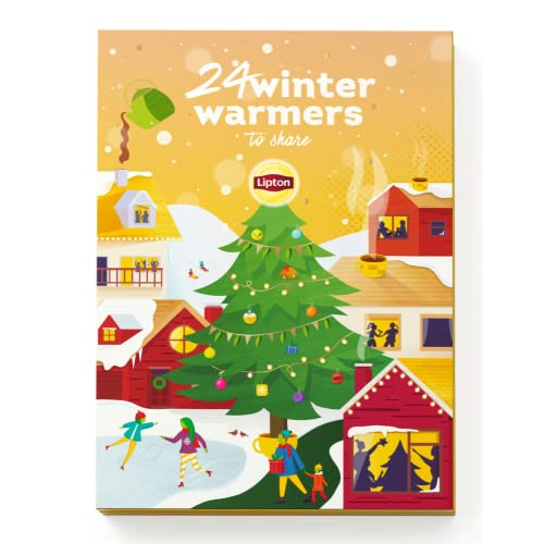 Lipton Thee Kerst Adventskalender 2022, voor de echte theeliefhebbers en als kerstcadeau - 48 Theezakjes - 1 Kalender von Lipton