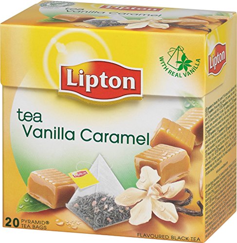 Lipton VANILLA and CARAMEL Tea Bags - Sealed Boxes of 6 x 20 bags = 120 pyramid bags von Lipton