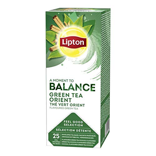 Lipton Wohlfühl-Auswahl grüner Tee orient 25 Beutel 6x | Gesamtgewicht 195 gr von Lipton