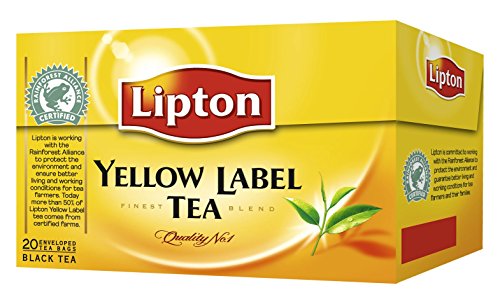 Schwarzer Tee | Lipton | Gelbes Etikett 20 Stück | Gesamtgewicht 30 Gramm Schwarzer Tee | Lipton | Gelbes Etikett 20 Stück | Gesamtgewicht 30 Gramm von Lipton