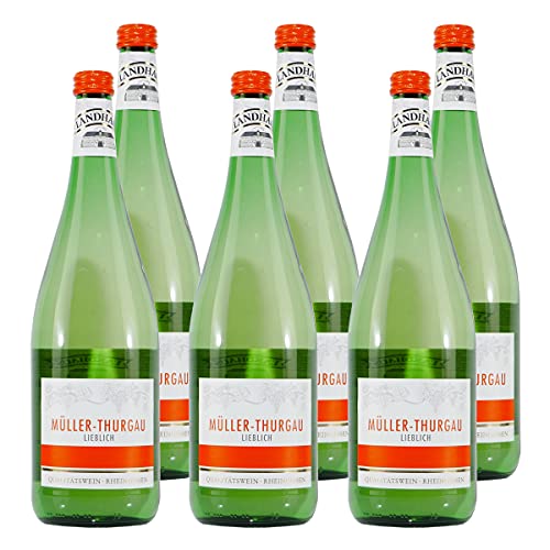 Landhaus Müller-Thurgau Qualitätswein -lieblich- (6 x 1,0L) von Liqueur & Wine Trade