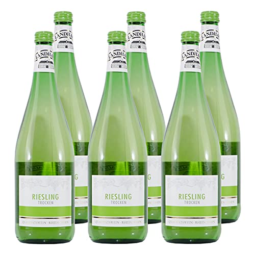 Landhaus Riesling Weißwein -trocken- (6 x 1,0L) von Liqueur & Wine Trade