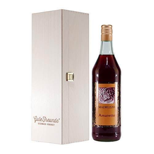 Madruzzo Amaretto mit Geschenk-Holzkiste von Liqueur & Wine Trade
