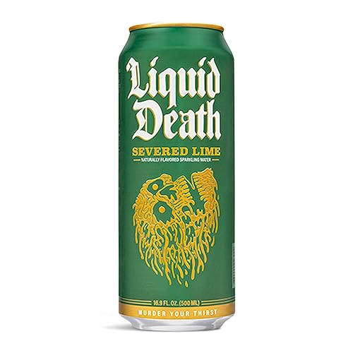 Liquid Death Sprudelwasser, abgetrennter Kalk, 16,9 FZ von Liquid Death