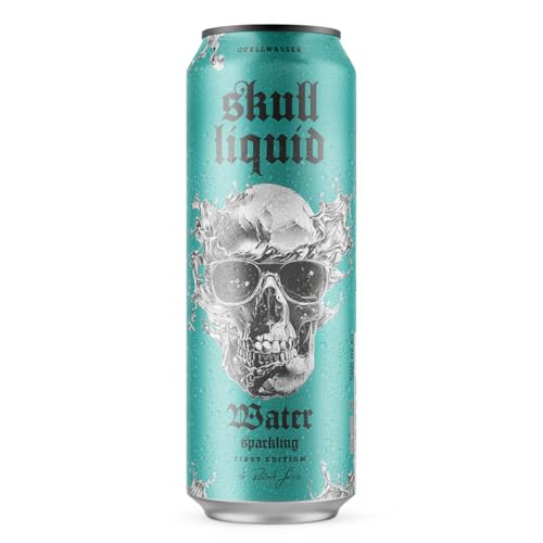 Skull Liquid - Premium Quellwasser, Natürlich Sprudelnd, 568ml Designdose, Reines Tiefenwasser aus der Vulkan-Eifel Skull Liquid - Premium Quellwasser, Natürlich Sprudelnd, 568ml Designdose, Reines Tiefenwasser aus der Vulkan-Eifel von Liquider