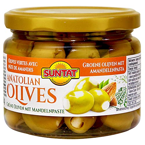 SUNTAT - Grüne Oliven mit Mandelpaste - 310g von Liquidküche