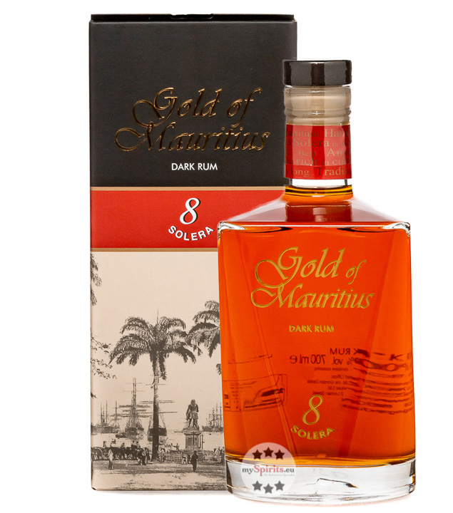 Gold of Mauritius Dark Rum Solera 8 (40 % vol, 0,7 Liter) von Litchquor Mauritius
