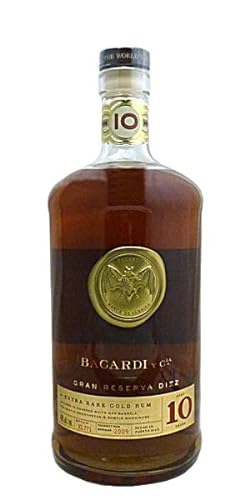 Bacardi 10 Jahre Gran Reserva Diez Extra Rare Gold Rum 1,0 Liter von Liter