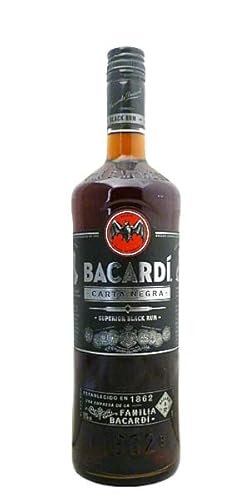 Bacardi Carta Negra Superior Black Rum 1,0 Liter von Liter