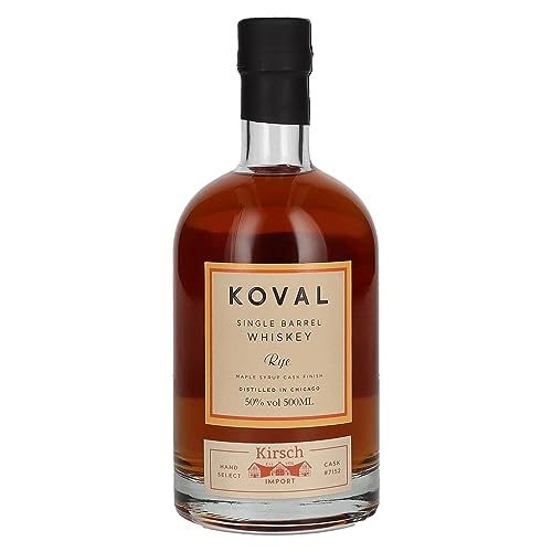 Koval RYE Single Barrel Whiskey Maple Syrup Cask Finish 50% Vol. 0,5l von Koval