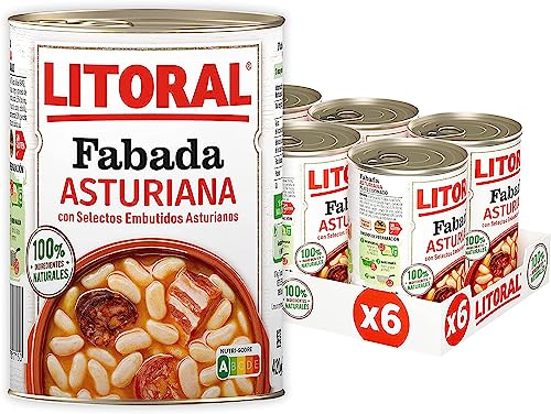 6x 435gr Litoral Fabada Asturiana, 100% natürlich von Litoral