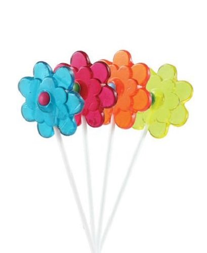 Dauerlutscher am Stiel "Gänseblümchen" 50 Stück Lollipops (1 x 800g) von Lizak
