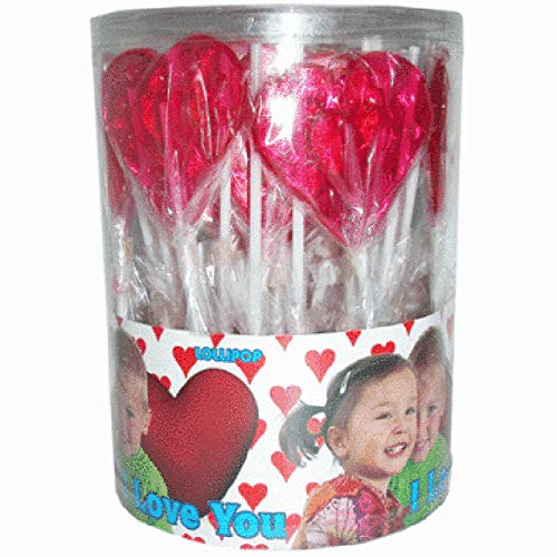 Lollipops Herz 50 Stück Lutscher Lollies Dauerlutscher am Stiel Lollipops Herz 50 Stück Lutscher Lollies Dauerlutscher am Stiel von Lizak
