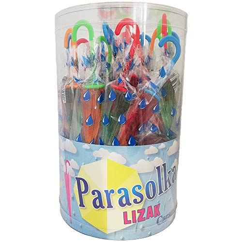 Lollipops Regenschirm 42 Stück Lutscher Lollies Dauerlutscher am Stiel von Lizak