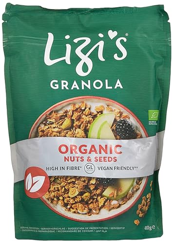 Lizis Organic Granola, Bio Granola, Müsli, Frühstück, 400 g | GB-ORG-05 von Lizi's