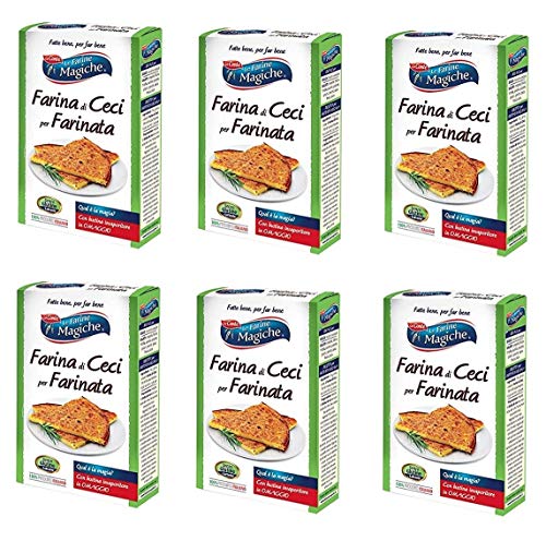 6x Lo Conte Le Farine Magiche Farina di Ceci für Farinata Kichererbsenmehl Glutenfrei mehl Italienische Kichererbsen 320g 6x Lo Conte Le Farine Magiche Farina di Ceci für Farinata Kichererbsenmehl Glutenfrei mehl Italienische Kichererbsen 320g von Lo Conte