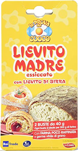 6x Lo Conte Lievito Madre hefe Pizza, Brot, Croissa Mischung kuchen 2 Beutel 40 g 6x Lo Conte Lievito Madre hefe Pizza, Brot, Croissa Mischung kuchen 2 Beutel 40 g von Lo conte
