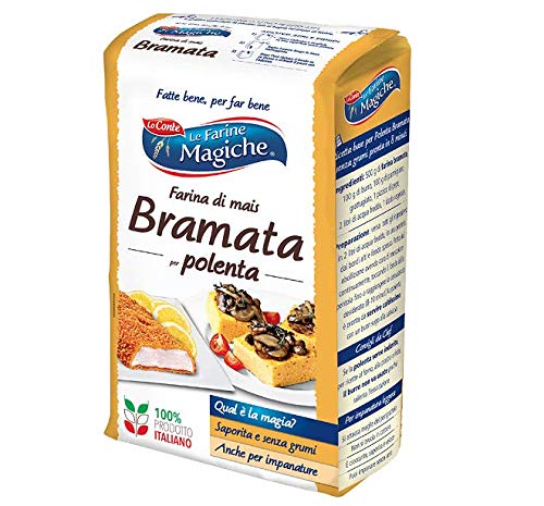 Lo Conte Le Farine Magiche Mehl Farina Di Mais Bramata Maismehl für Polenta 1kg Lo Conte Le Farine Magiche Mehl Farina Di Mais Bramata Maismehl für Polenta 1kg von Lo Conte