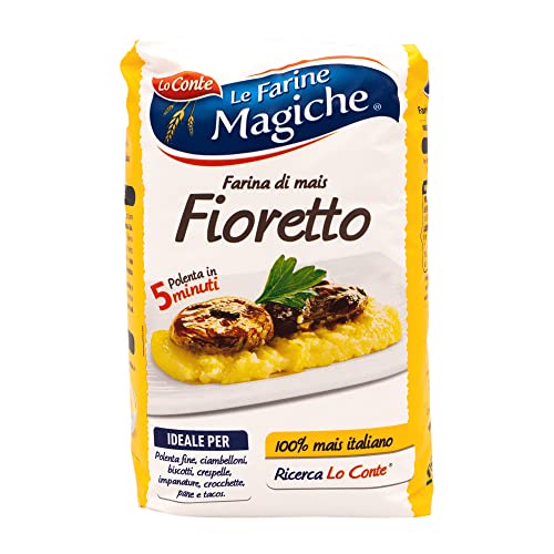 Lo Conte Le Farine Magiche Mehl Farina Di Mais Fioretto Maismehl für Polenta 1kg von Lo Conte