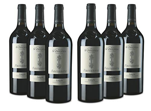 Lo Zoccolaio Langhe DOC Baccanera Rotwein - Flaschen Piedmont Wein Barbera-Merlot-Nebbiolo-Canernet Sauvignon trocken Barbera trocken (6 x 750 ml) von Lo Zoccolaio