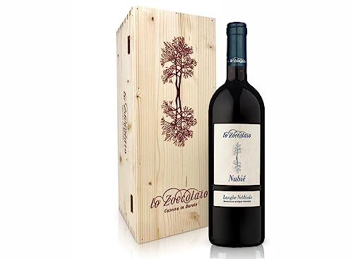 Lo Zoccolaio Langhe Nebbiolo DOC Nubiè Rotwein - Flaschen Piedmont Wein Holzbox Nebbiolo trocken Nebbiolo trocken (1 x 0.75 l) von Lo Zoccolaio