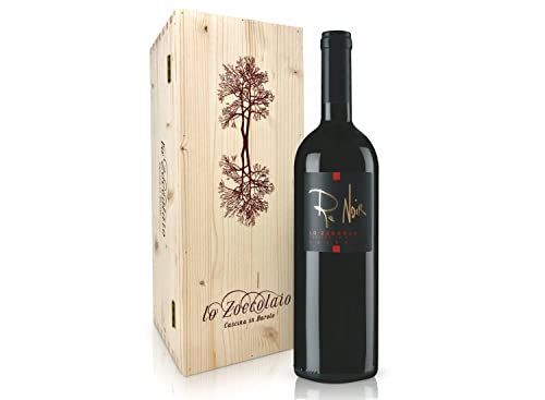 Lo Zoccolaio Piemonte DOC Pinot Nero Re Noir Flaschen Piedmont Wein Holzbox trocken (1 x 0.75 l) von Lo Zoccolaio