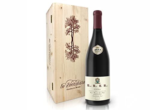 Lo Zoccolaio Piemonte DOC Pinot Nero Re Noir Flaschen Piedmont Wein Holzbox trocken (1 x 0.75 l) von Lo Zoccolaio