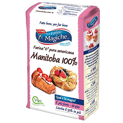 12x Lo conte Farina Manitoba 100% 1kg Mehl Flour' Mehl für Desserts von Lo conte