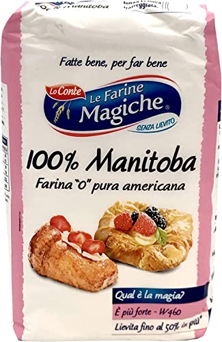 3x Lo conte Farina Manitoba 100% 1kg Mehl Flour' Mehl für Desserts von Lo conte