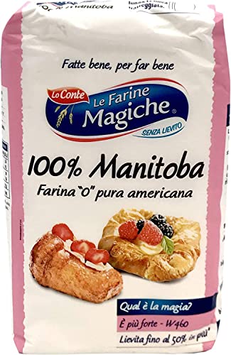 3x Lo conte Farina Manitoba 100% 1kg Mehl Flour' Mehl für Desserts von Lo conte