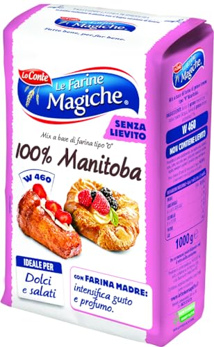 6x Lo conte Farina Manitoba 100% 1kg Mehl Flour' Mehl für Desserts von Le Farine Magiche