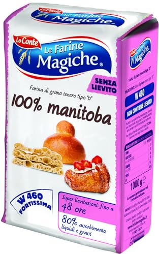 6x Lo conte Farina Manitoba 100% 1kg Mehl Flour' Mehl für Desserts von Le Farine Magiche