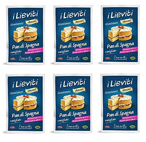 6x Lo conte i lieviti pan di spagna vanigliato Biskuitkuchen hafe Vanille 3x18g 6x Lo conte i lieviti pan di spagna vanigliato Biskuitkuchen hafe Vanille 3x18g von Lo conte