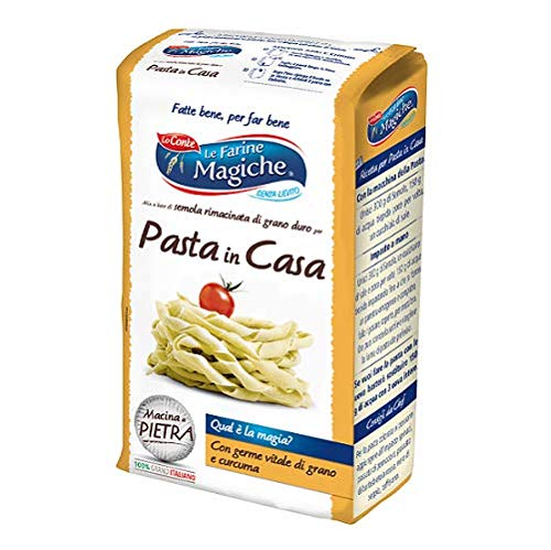 Lo conte Le Farine Magiche Semola Hartweizenmehl Grieß für Pasta 1 Kg von Lo conte