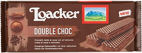 3x Loacker Wafer Double Choc cookies Waffeln mit Schokolade und Kakaocreme 175g von Loacker
