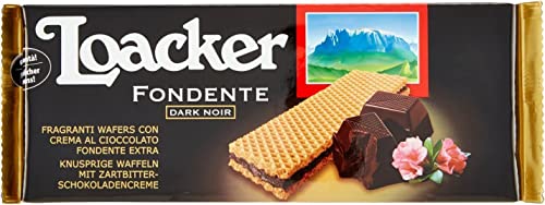 3x Loacker Wafer Fondente Dark Noir knusprige waffeln mit zartbitter schokoladencreme 150g 3x Loacker Wafer Fondente Dark Noir knusprige waffeln mit zartbitter schokoladencreme 150g von Loacker