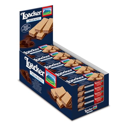Loacker | Kakao- und Schokoladencremewaffel | Loacker Classic Napolitaner - 25 Stück | Schokoladensnack Loacker | Kakao- und Schokoladencremewaffel | Loacker Classic Napolitaner - 25 Stück | Schokoladensnack von Loacker