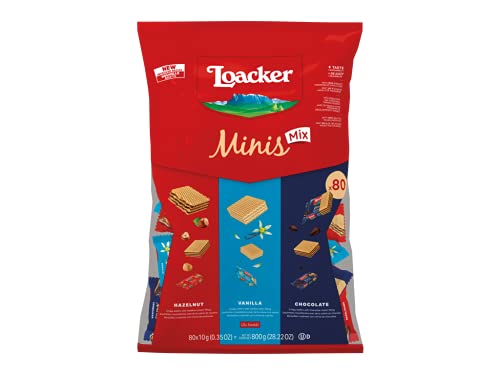 Loacker Minis Knusprig Waffeln 800g (Geschmacksmischungen) von Loacker