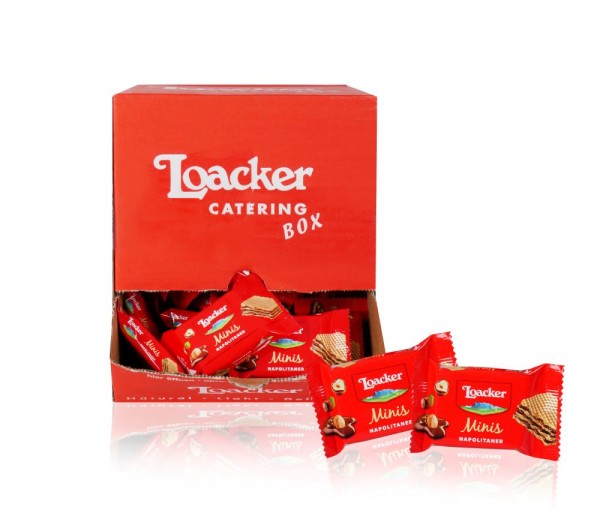 Loacker Minis Napolitaner - Box mit 62 Stück á 10 g von Loacker