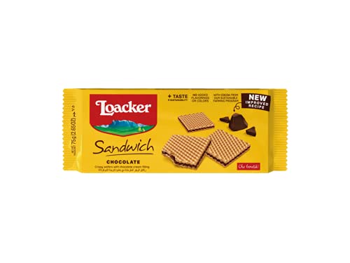 Loacker Sandwich chocolate Würfel schoko kekse Waffeln riegel 75g von Loacker