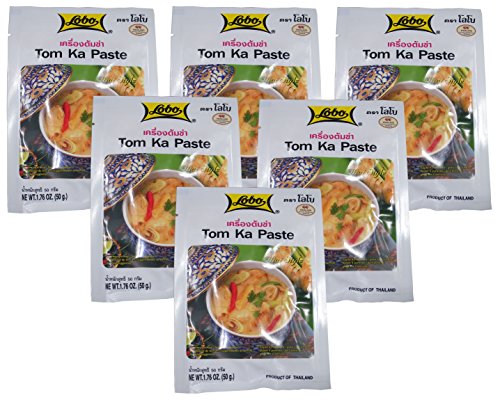 [ 6x 50g ] LOBO Tom Ka Würzpaste Thai Style / Tom Kha Paste von Asia-In
