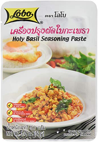 LOBO - Thailändische Basilikum Paste, 12er pack (12 X 50 GR) von Asia-In