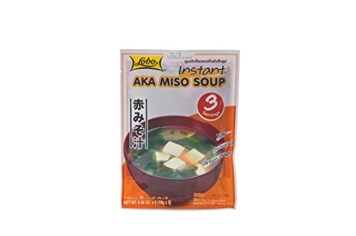 Lobo Instant Aka Miso Suppe, 12er Pack (12 x 30 g) von Lobo