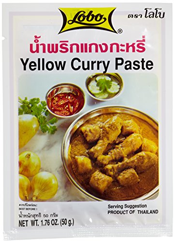 Lobo Würzpaste Curry gelb 50g, 12er Pack (12 x 50 g) von Asia-In