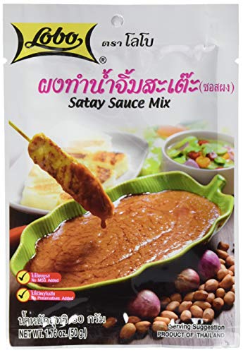 Lobo Würzpaste Erdnuss-Sauce Saté, 12er Pack (12 x 50 g) von Asia-In
