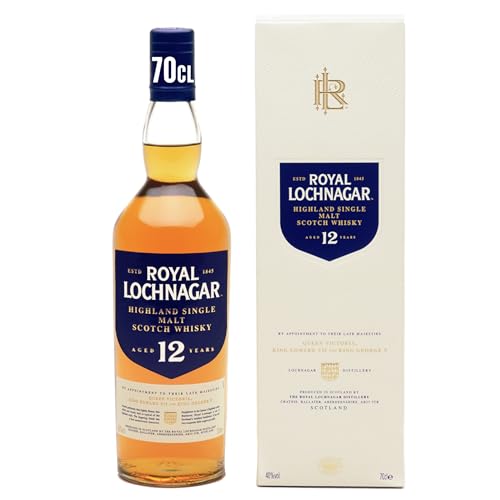 Royal Lochnagar 12 Jahre, Highland Single Malt Scotch Whisky, Aromatisch, aus dem schottischen Balmoral, 40% vol, 700ml Einzelflasche von Royal Lochnagar